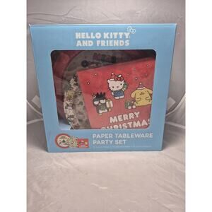 💥 Hello Kitty And Friends Paper Tableware Party Set Christmas Plates Napkins Ts